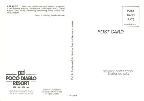 AK / Ansichtskarte Paradise_Valley_Arizona Poco Diablo Resort Paradise_Valley_Arizona