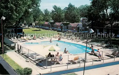 AK / Ansichtskarte Port_Austin Lakeside Motor Lodge Swimming Pool Port_Austin