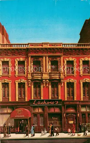 AK / Ansichtskarte New_York_City Luechows Restaurant New_York_City