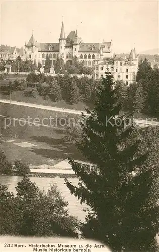 AK / Ansichtskarte Bern_BE Historisches Museum und die Aare Bern_BE