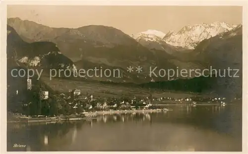 AK / Ansichtskarte Brienz_BE Panorama Blick ueber die Brienzersee Berner Alpen Brienz_BE
