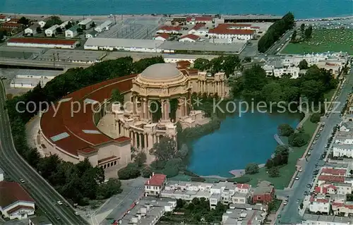 AK / Ansichtskarte San_Francisco_California Palace of Fine Arts aerial view 