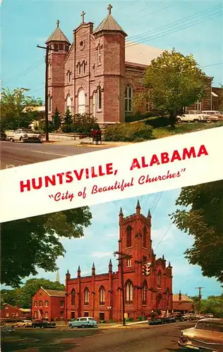 AK / Ansichtskarte Huntsville_Alabama City of beautiful churches 