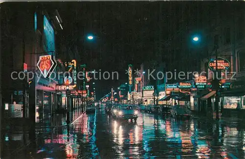 AK / Ansichtskarte London_Ontario Night view of Dundas Street London Ontario