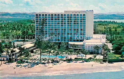 AK / Ansichtskarte San_Juan_Puerto_Rico A Loews Hotel Beach aerial view San_Juan_Puerto_Rico