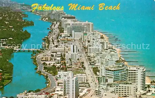 AK / Ansichtskarte Miami_Beach Collins Avenue aerial view 