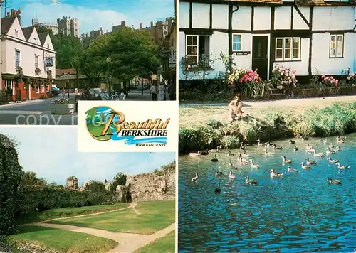 AK / Ansichtskarte Windsor_Berkshire Windsor Castle Abbey Ruins Kennet and Avon Canal scene Hungerford 