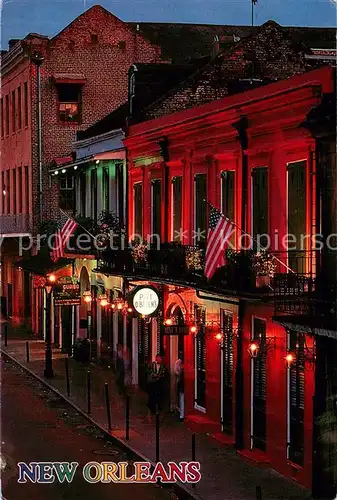 AK / Ansichtskarte New_Orleans_Louisiana Pat O Briens Hotel Restaurant at night 