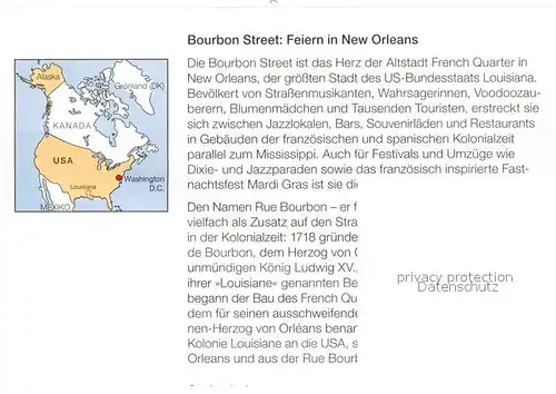 AK / Ansichtskarte New_Orleans_Louisiana Bourbon Street Feiern in New Orleans Chronik 