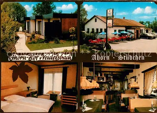AK / Ansichtskarte Neidelsbach Ausflugsgaststaette Ahorn Hof Stuebchen Appartement Bungalow Neidelsbach