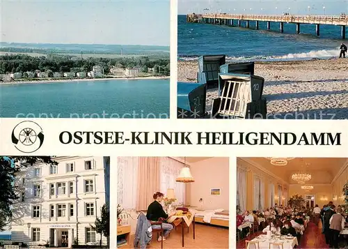 AK / Ansichtskarte Heiligendamm_Ostseebad Ostsee Klinik Rehaklinik Restaurant Strand Seebruecke Fliegeraufnahme Heiligendamm_Ostseebad