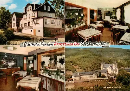 AK / Ansichtskarte Seelbach_Nassau Gasthof Pension Arnsteiner Hof Kloster Arnstein Seelbach Nassau