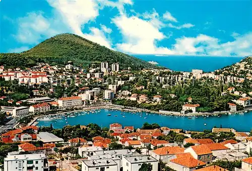 AK / Ansichtskarte Dubrovnik_Ragusa Stadtpanorama Hafen Dubrovnik Ragusa