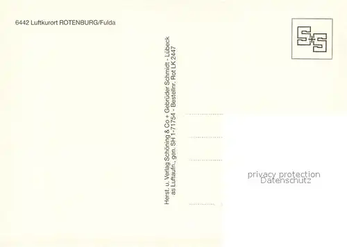 AK / Ansichtskarte Rotenburg_Fulda Luftkurort Klinik Rotenburg Fulda