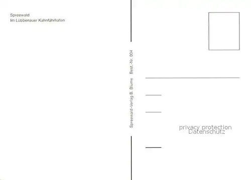 AK / Ansichtskarte Luebbenau_Spreewald Kahnfaehrhafen Luebbenau Spreewald