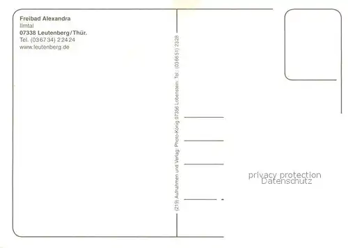 AK / Ansichtskarte Leutenberg_Thueringen Freibad Alexandra Leutenberg Thueringen