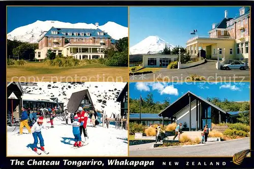 AK / Ansichtskarte Whakapapa Chateau Tongariro Mount Ruapehu Skiing ground Tongariro National Park 