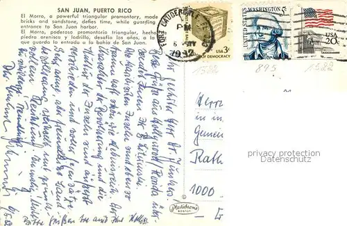 AK / Ansichtskarte San_Juan_Puerto_Rico El Morro Fort aerial view San_Juan_Puerto_Rico