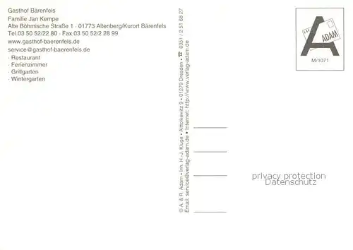 AK / Ansichtskarte Baerenfels_Erzgebirge Gasthof Baerenfels Gastraum Fremdenzimmer Landschaftspanorama Baerenfels Erzgebirge