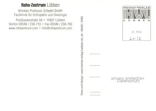 AK / Ansichtskarte Luebben_Spreewald Reha Zentrum Hallenbad Parkanlagen Luebben Spreewald