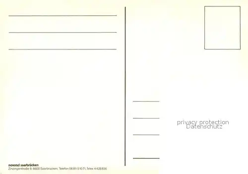 AK / Ansichtskarte Saarbruecken Novotel Restaurant Bar Rezeption Fremdenzimmer Saarbruecken