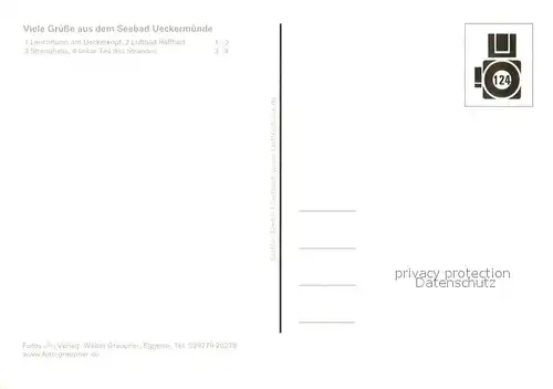 AK / Ansichtskarte ueckermuende Haffbad Luftbild Leuchtturm Fahrgastschiff Strandhalle Strand ueckermuende