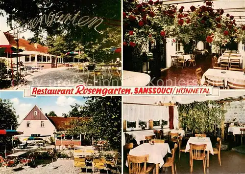 AK / Ansichtskarte Sanssouci Restaurant Rosengarten Terrasse Sanssouci