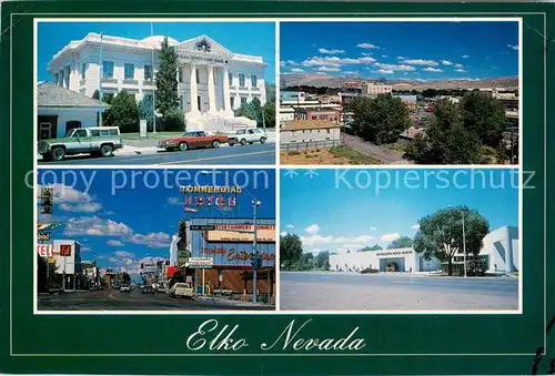 AK / Ansichtskarte Elko_Nevada Court House Street Scene Museum 