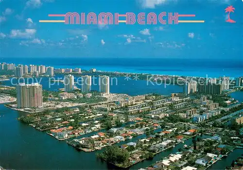 AK / Ansichtskarte Miami_Beach Florida Impressions Sunny Isles Eastern Shores area Atlantic Ocean aerial view 