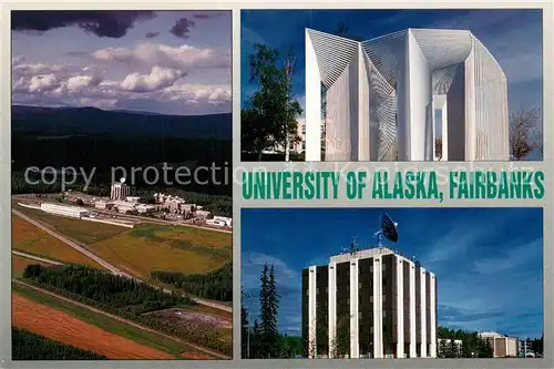 AK / Ansichtskarte Fairbanks_Alaska University Buildings Institute of Geophysics Building aerial view 