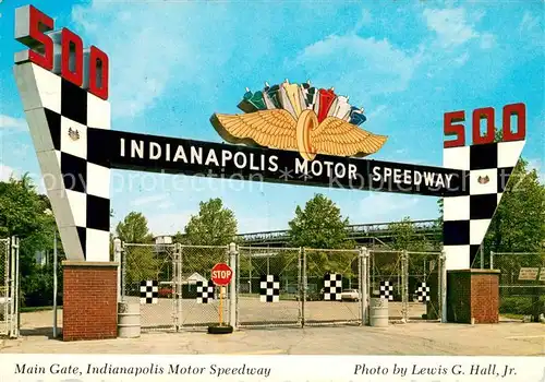 AK / Ansichtskarte Indianapolis Main Gate Motor Speedway 