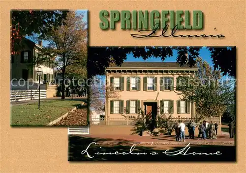 AK / Ansichtskarte Springfield_Illinois Abraham Lincolns Home 