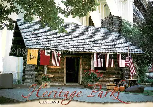 AK / Ansichtskarte Cleveland_Ohio Heritage Parks Lorenzo Carter Log Cabin Cleveland_Ohio