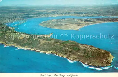 AK / Ansichtskarte San_Diego_California Point Loma San Diego Bay aerial view 
