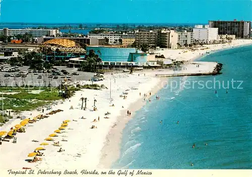 AK / Ansichtskarte St_Petersburg_Florida Tropical city on the Gulf of Mexico Beach aerial view 