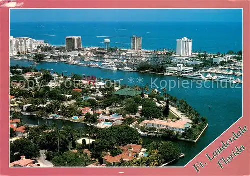 AK / Ansichtskarte Fort_Lauderdale_Florida Waterways beachside community aerial view 