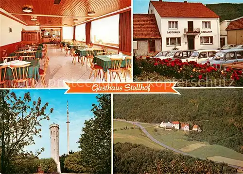 AK / Ansichtskarte Bastenhaus Gasthaus Stollhof Gastraum Aussichtsturm Sender bastenhaus