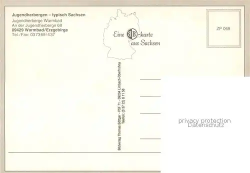 AK / Ansichtskarte Warmbad_Wolkenstein Jugendherberge Warmbad Teilansichten Warmbad_Wolkenstein