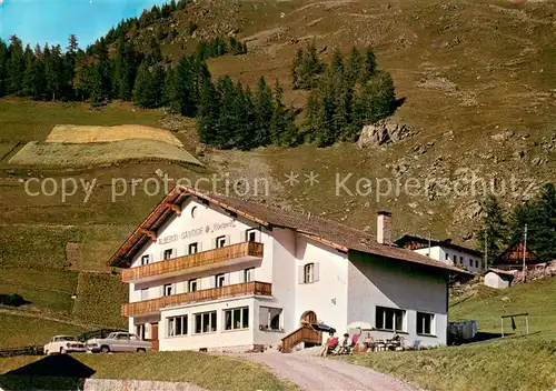 AK / Ansichtskarte Schnals_Bozen_Suedtirol Gasthof Pension Edelweiss Stella Alpina Aussenansicht Schnals_Bozen_Suedtirol