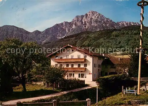 AK / Ansichtskarte Aufham_Anger Pension Merkur Aussenansicht Aufham Anger