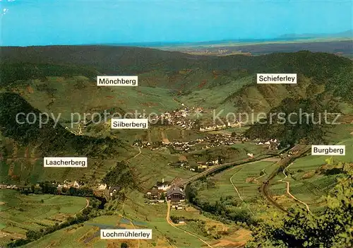 AK / Ansichtskarte Mayschoss Fliegeraufnahme Moenchberg Schieferley Burgberg Lochmuehlerley Laacherberg Silberberg Moenchberg Mayschoss