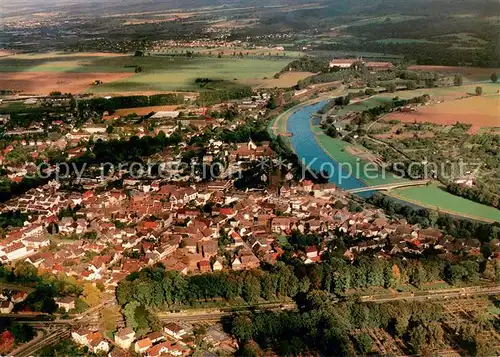 AK / Ansichtskarte Hoexter_Weser Fliegeraufnahme Hoexter Weser