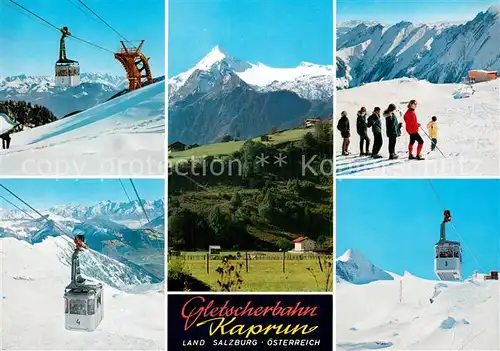 AK / Ansichtskarte Salzburger_Land Gletscherbahn Kaprun Teilansichten im Winter Salzburger_Land