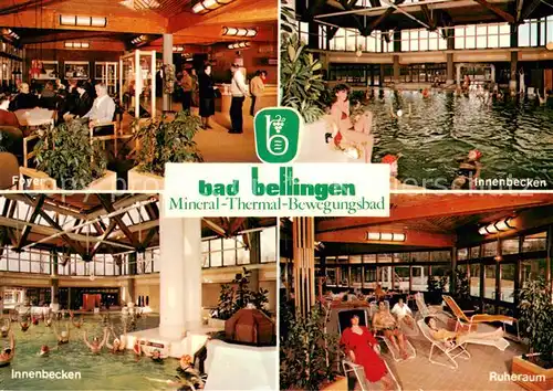 AK / Ansichtskarte Bad_Bellingen Mineral Thermalbad Innenansichten m. Becken u. Ruheraum Bad_Bellingen