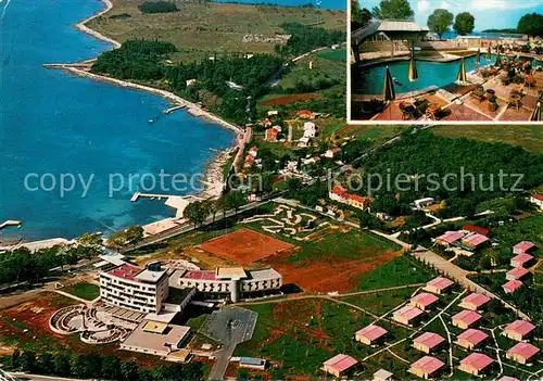 AK / Ansichtskarte Porec Fliegeraufnahme Plava laguna Hotel Turist Porec