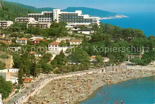 AK / Ansichtskarte Ulcinj_Montenegro Fliegeraufnahme Grandska Plaza Hoteli Galeb i Mediteran Ulcinj Montenegro