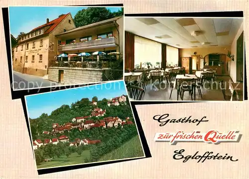 AK / Ansichtskarte Egloffstein Gasthof Pension Zur frischen Quelle Fraenkische Schweiz Egloffstein