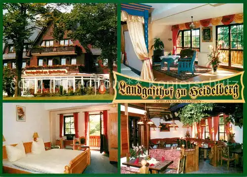 AK / Ansichtskarte Seiffen_Erzgebirge Landgasthof zu Heidelberg Restaurant Fremdenzimmer Seiffen Erzgebirge