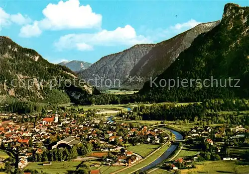 AK / Ansichtskarte Oberammergau Fliegeraufnahme Gesamtansicht Oberammergau