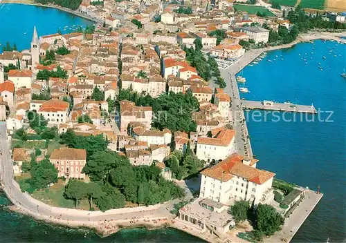 AK / Ansichtskarte Porec Fliegeraufnahme Teilansicht Porec